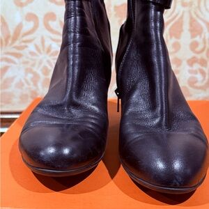 AGL black 2 inch heel bootie.